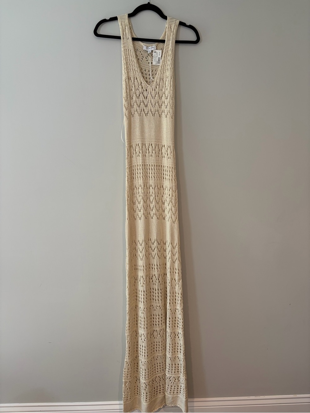 Gilli Cream Crochet Maxi Dress